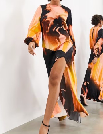 Rochie maxi ASOS, mix culori