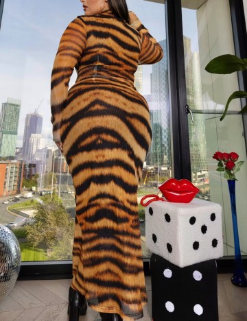 Rochie maxi LABELRAIL, mix culori