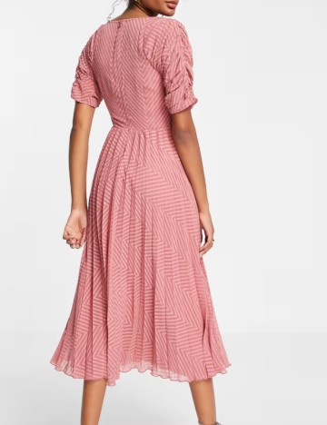 Rochie midi ASOS, roz
