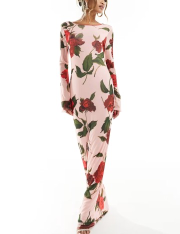 Rochie maxi ASOS, roz