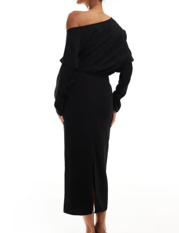 Rochie midi ASOS, negru