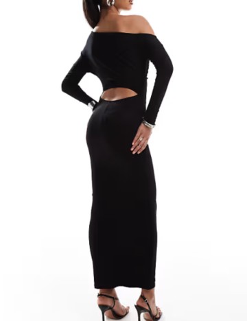 Rochie midi ASOS, negru