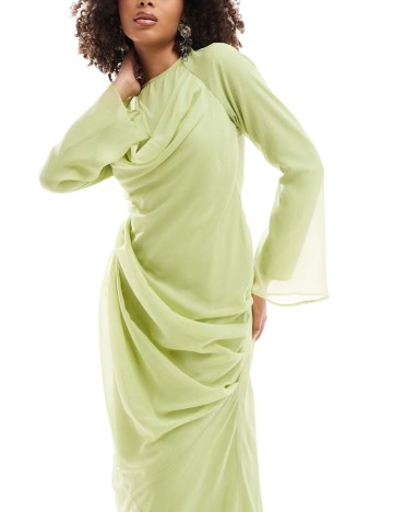 Rochie maxi ASOS, verde