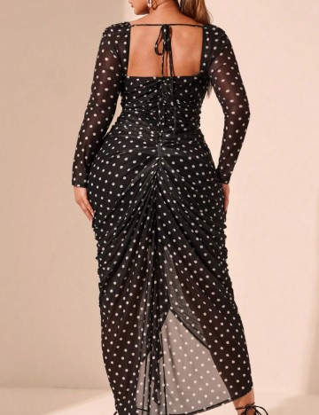 Rochie maxi Shein Curve+, negru