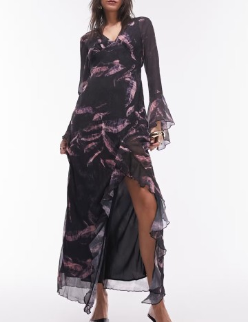 Rochie midi Topshop, mix culori