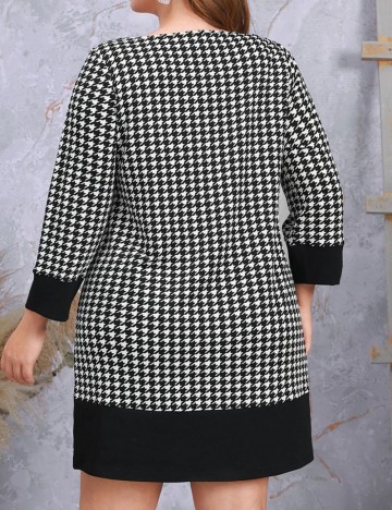 Rochie mini Shein Curve+, mix culori