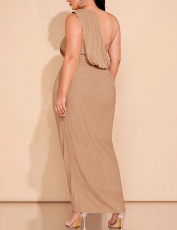 Rochie maxi Shein Curve+, maro