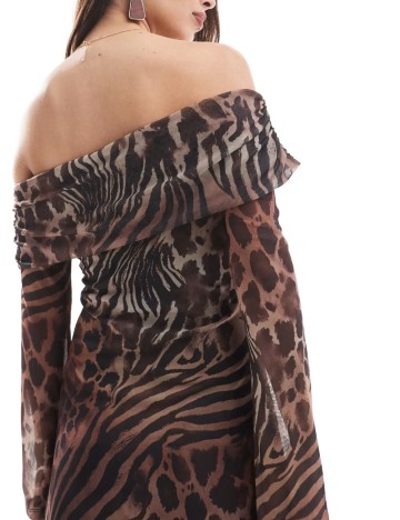 Rochie mini ASOS, maro