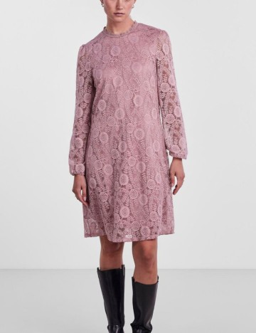 Rochie mini Pieces, roz
