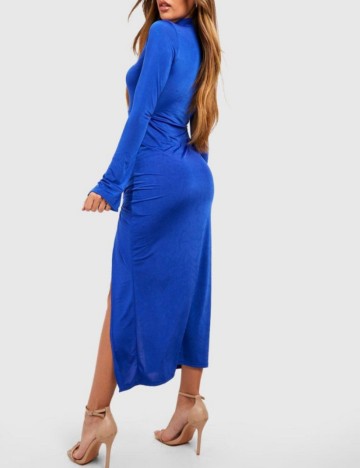 Rochie midi Boohoo, albastru