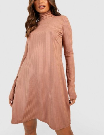 Rochie mini Boohoo, bej