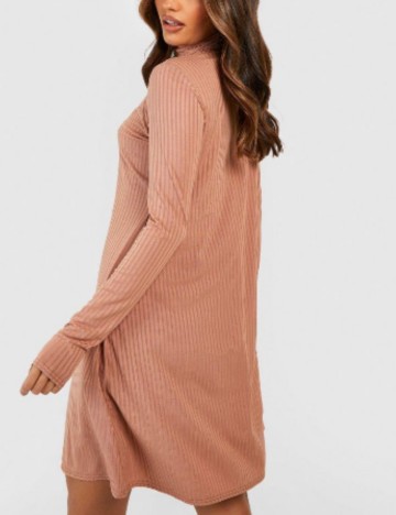 Rochie mini Boohoo, bej