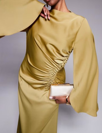 Rochie maxi ASOS, galben mustar