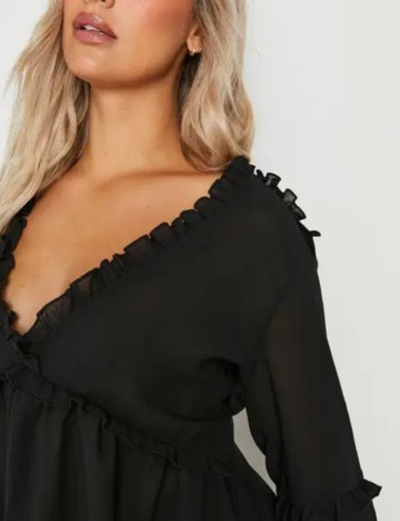 Cămașă Boohoo, negru