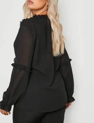 Cămașă Boohoo, negru