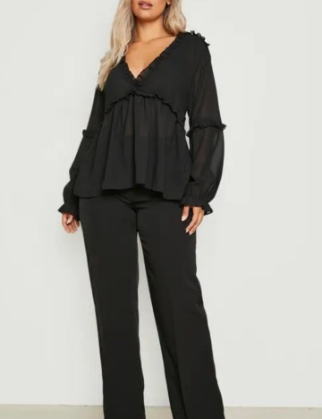 Cămașă Boohoo, negru