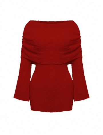 Rochie mini Shein Curve+, roșu