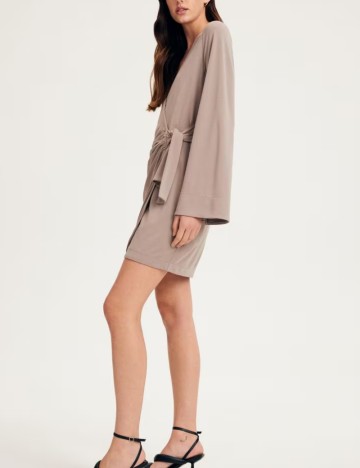 Rochie tip cămașă RESERVED, maro