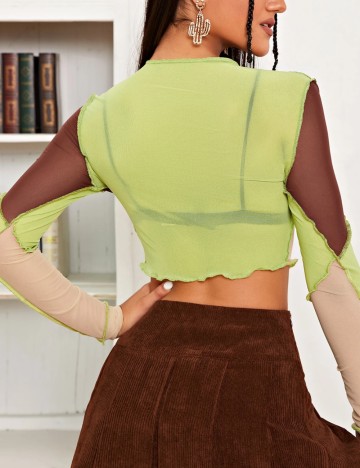 Top Shein, mix culori