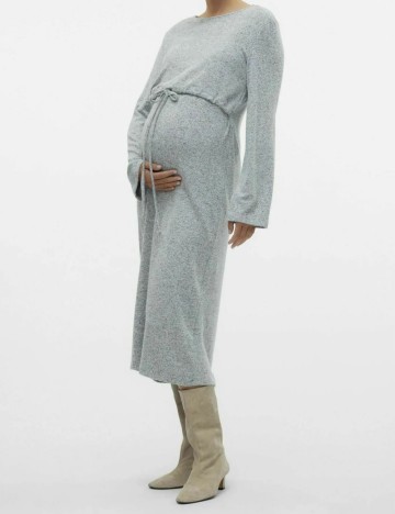 Rochie midi Mamalicious, gri