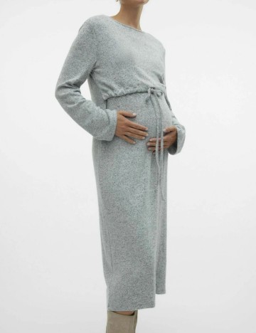 Rochie midi Mamalicious, gri