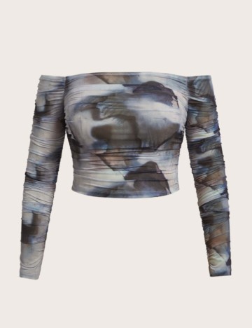 Top Shein Curve+, mix culori