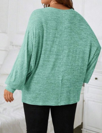 Bluză Shein Curve+, albastru