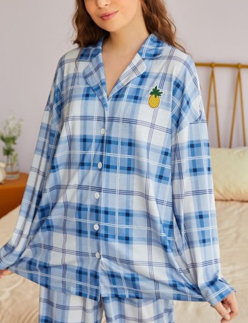 Bluză de pijama Shein, albastru