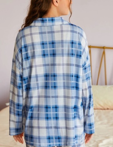 Bluză de pijama Shein, albastru