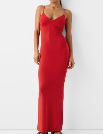 Rochie midi Bershka, roșu