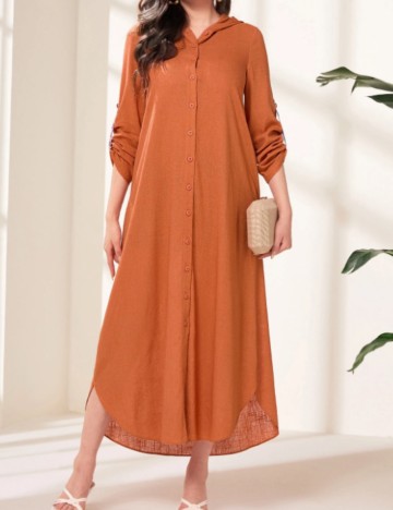 Rochie maxi Shein, cărămiziu