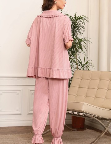 Tricou de pijama Shein, roz