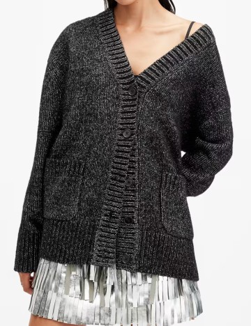 Cardigan Allsaints, negru