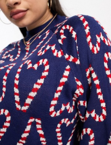 Pulover Threadbare, albastru