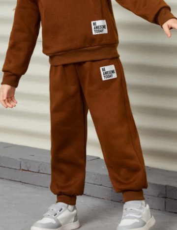 Pantaloni de trening Shein, maro