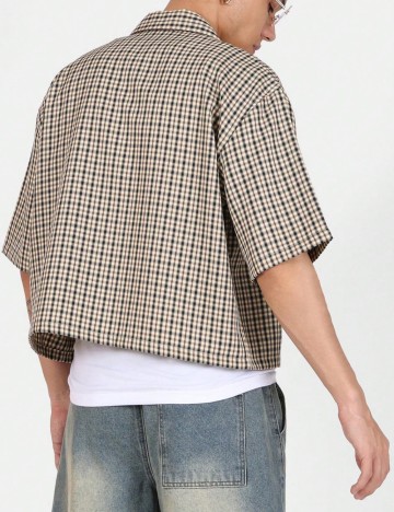 Cămașă cu m&acirc;necă scurtă Shein, mix culori