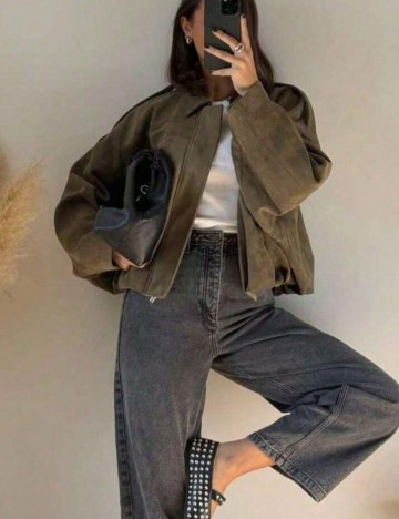 Jachetă Shein, kaki