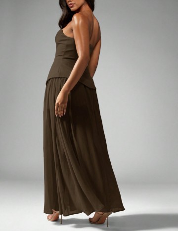 Rochie maxi Shein Missguided, maro