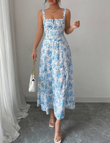 Rochie maxi Shein, mix culori