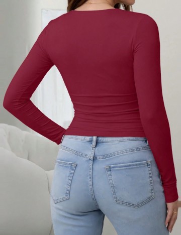 Bluză Shein, vișiniu