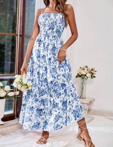 Rochie maxi Shein, mix culori