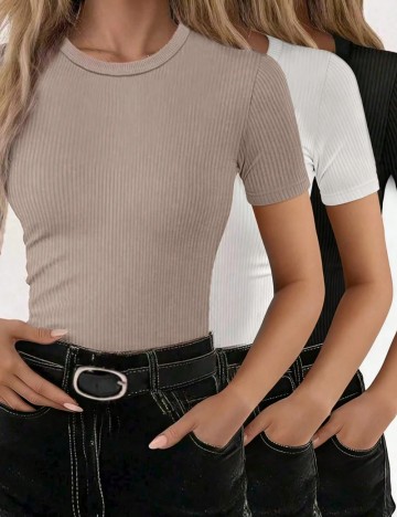 Set Tricouri Shein, mix culori