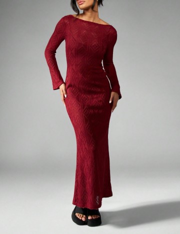 Rochie maxi Shein Missguided, vișiniu