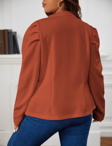 Cardigan Shein Curve+, cărămiziu