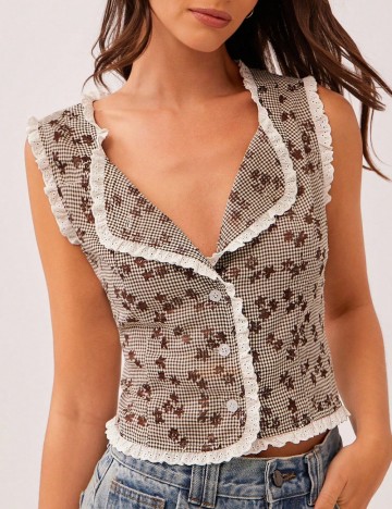 Cămașă cu m&acirc;necă scurtă Shein, mix culori