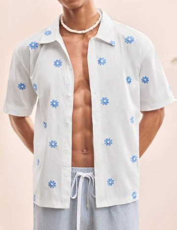 Cămașă cu m&acirc;necă scurtă Shein MANFINITY, mix culori