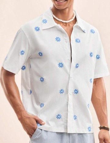 Cămașă cu m&acirc;necă scurtă Shein MANFINITY, mix culori