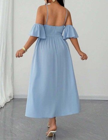 Rochie maxi Shein Curve+, albastru