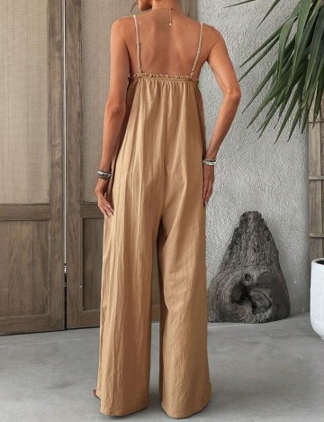 Salopetă lungă Shein, maro