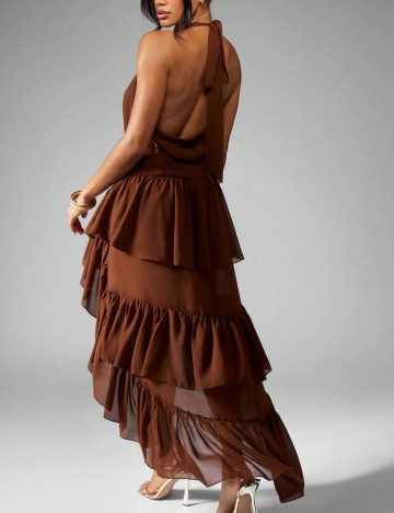 Rochie maxi Shein Missguided, maro